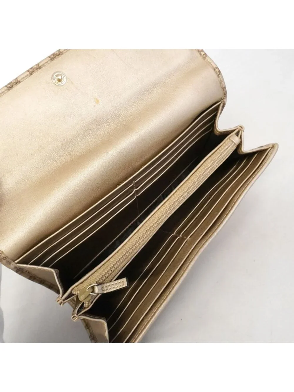 Gucci Wallet Micro Guccissima Leather Brown Gold
